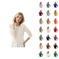 thumbnail image 1 of Sweater for Women 2026 Fall Winter Trendy Long Sleeve Crewneck Soft Plain Knitted Sweaters Pullover Top, 1 of 4