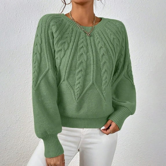 Sweater for Women Long Sleeve Crew Neck Pull Over Sweaters Womens Lightweight Sweaters Fall Sweaters Unique Sweaters for Women