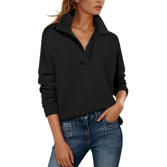 Sweater for Women Long Sleeve V Neck Pull Over Sweaters Light Sweaters Women'S Winter Sweaters Party Tops for Women