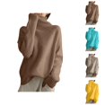 thumbnail image 1 of Sweater for Women, Patchwork Sweaters for Women, Autumn Winter Thickened Knit, Loose Outer Wear Top, 1 of 5