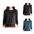thumbnail image 1 of Sweater for Women, Round Neck Sweaters for Women, Loose Fit Lightweight Knit, Long Sleeve for Fall Winter, 1 of 6
