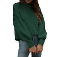 thumbnail image 1 of Sweater for Women Turtleneck Casual Soft Comfy Fall Winter Sweater Pullover Long Sleeve Solid Color Cozy Tops Sweater, 1 of 6