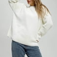 thumbnail image 1 of Sweater for Women Women's Autumn and Winter Round Neck Pullover Loose Long Sleeved Sweater Jacket, 1 of 7