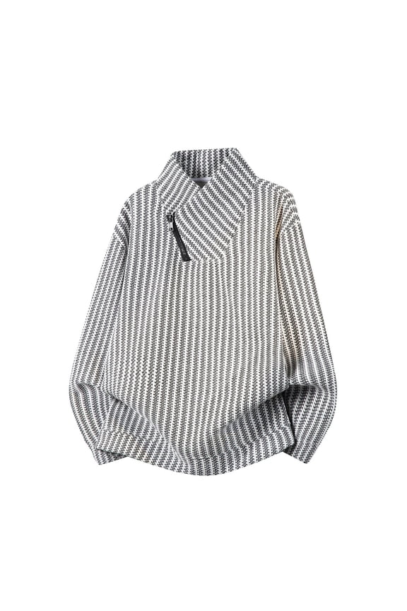 Sweaters Collared Pullover Sweater for Men Designer Chunky Herringbone Knit Tops Fall Winter Fashion Outfits
