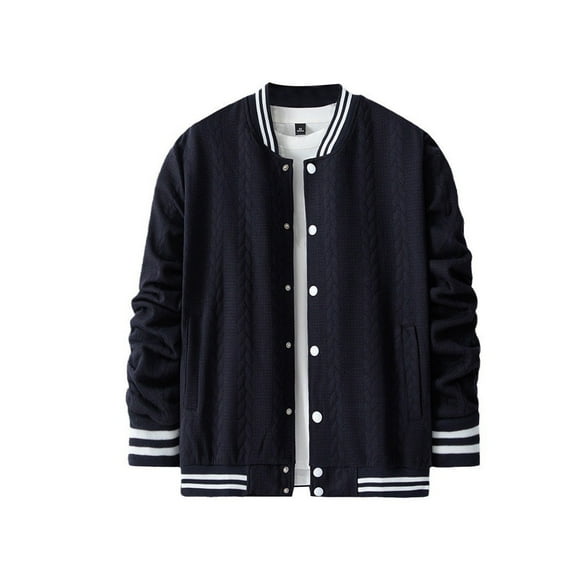 Sweaters For Men Fashion Jacket Casual Slim Fit Cotton Baseball Bomb Jacket Urb Classic College Jacket Coat