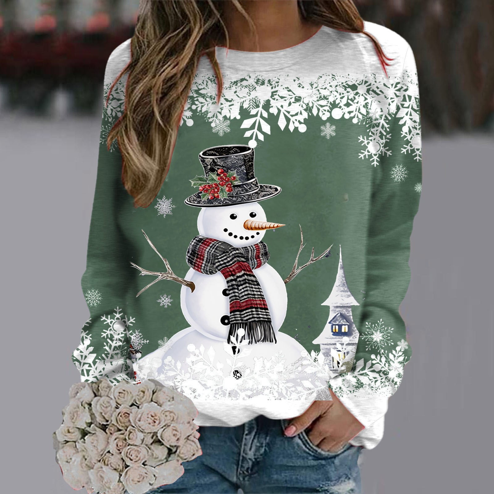 Cute christmas crewnecks hotsell