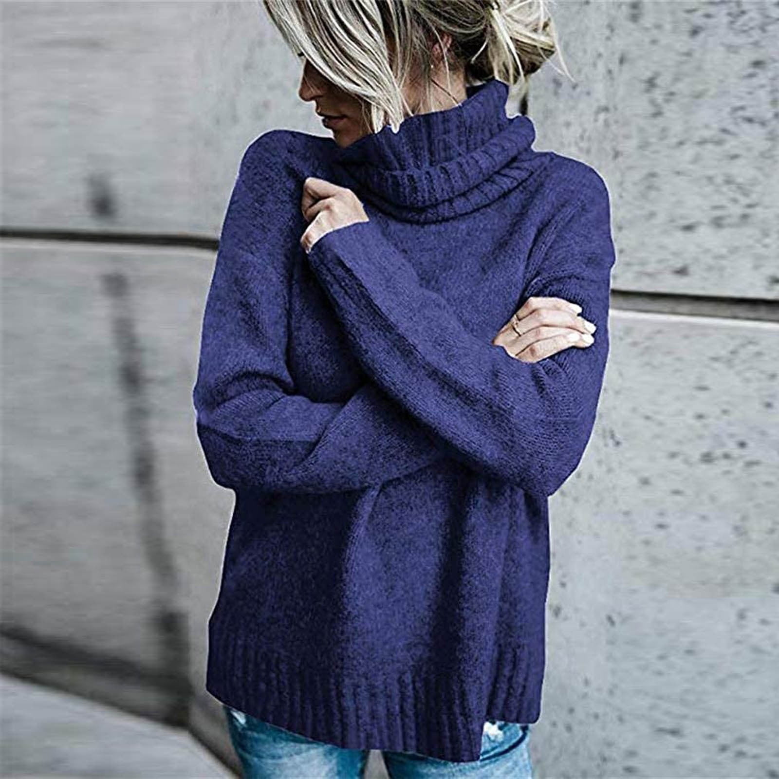 Lightweight Oversized Sweaters for Women, Cowl Neck Long Lightweight Oversized Sweaters for Women, Cowl Neck Long