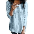 thumbnail image 1 of Sweaters For Women Crew Neck Plush Top Long Sleeve Thin Fashion Ladies Pullover Sweater Womens Sweaters, 1 of 5