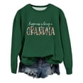 thumbnail image 1 of Sweaters For Women Crewneck No Hood Pullover Sweatshirt Happiness Is Being A Grandma Graphic Fall Top L Womens Sweaters, 1 of 3