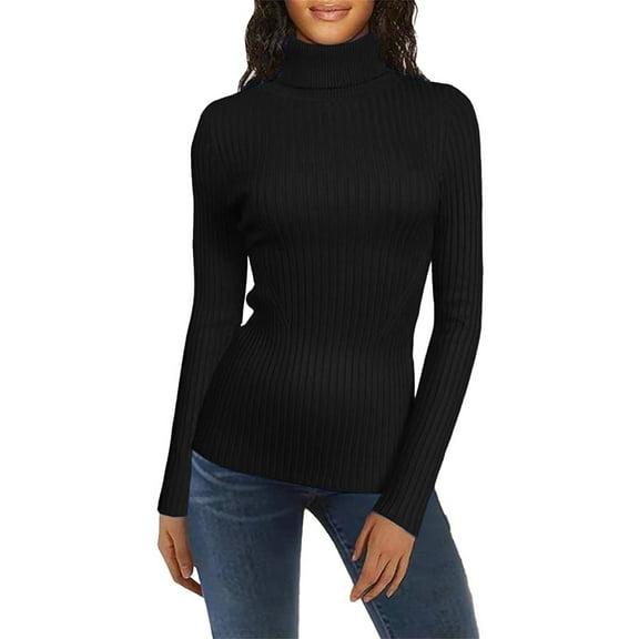 Sweaters For Women Half Turtleneck Slim Fit Knit Pullover Long Sleeve Sweater Lightweight Warm For Winter Layering L Womens Sweaters