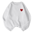 thumbnail image 1 of Sweaters For Women Heart Pattern Crewneck Pullover Sweatshirt Casual Long Sleeved Top For Fall And Winter M Womens Sweaters, 1 of 3