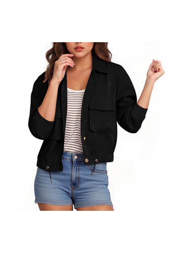 Sweaters For Women Trendy Plus Cropped Sweatshirt Zipper Cardigan Sweaters Button Fall Tops Boho Trendy Long Sleeve Tops 2025 Young Adult Fashion