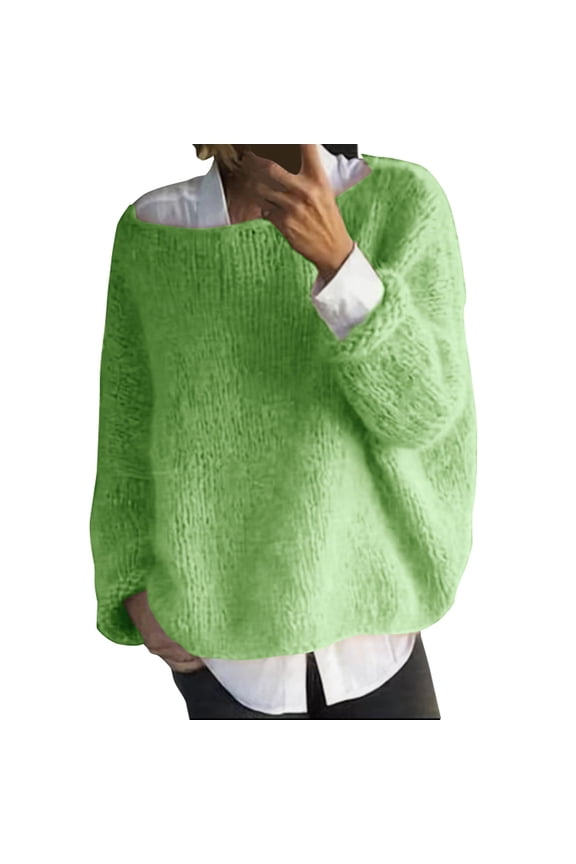 Sweaters For Women Women's Autumn And Winter Knitted Top Fashion Casual Sweater Womens Sweaters