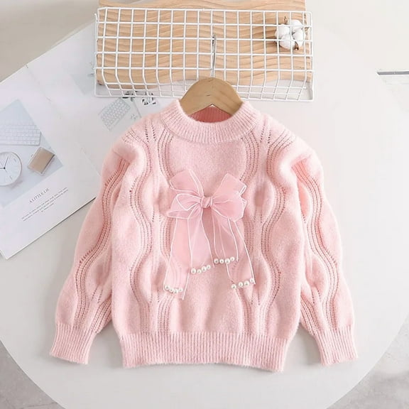 Sweaters Foreign Style Jumper with Bow Twist Winter Clothes for Knitted Sweater Clothes