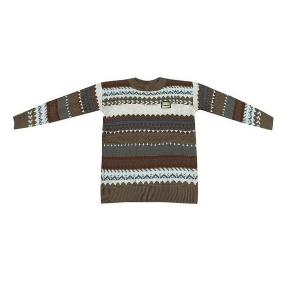 Sweaters for Men - Autumn Winter Striped Retro Vintage Round Neck Pullover Knitted Blouse Sweater Jacket, Unisex Style, Daily Casual Wear, Breathable Fabric, Men's Clothing