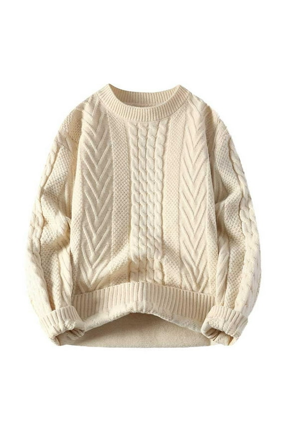 Sweaters for Men, Europe & America Multicolor Dough Knit Couple Style 2025 New Slouchy Retro Loose Sweater Jacket, Casual Couple Wear, Trendy Design, Men's Clothing