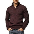 thumbnail image 1 of Sweaters for Men, Winter British Style High Neck Lined Thick Knit Long Sleeve Thermal Pullover Sweater Jacket, Cold Weather Wear, Daily Outdoor Wear, Men's Clothing, 1 of 6