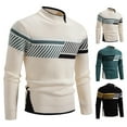 thumbnail image 1 of Sweaters Mens Fall Fashion 2025 Solid Color Round Neck Sweater Pullover Knitted Sweater Warm And Casual Long Sleeved Top Fall Fashion Outfits Winter Clothes, 1 of 9