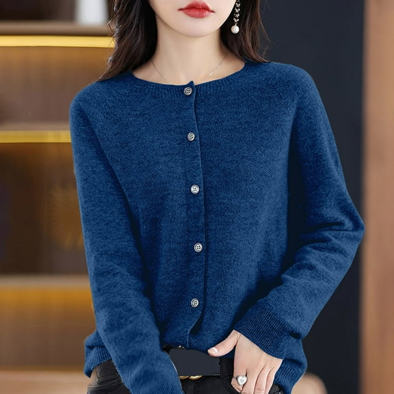 Sweaters For Women Button Front Long Sleeve Cardigan Soft Warm Knit Elastic Women Cardigan Loose Women Cardigan Letter Sweater Cardigan 50's Long Cardigans for Women Knit Womens Lightweight Button