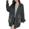 thumbnail image 1 of Sweaters for Women Cardigans for Women Trendy Women Casual Long Sleeve Knitted Open Front Fashion Loose Elegant Warm Oversized New Knitted Sweater Cardigan, 1 of 5