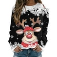 thumbnail image 1 of Sweaters for Women Christmas Cat Sweatshirts for Women Teen Girls Long Sleeve Active Wear Women Set Crewneck Sweatshirt Cute Reindeer Big Boys Zipper Hoodie Graphic Xmas Shirts, 1 of 4