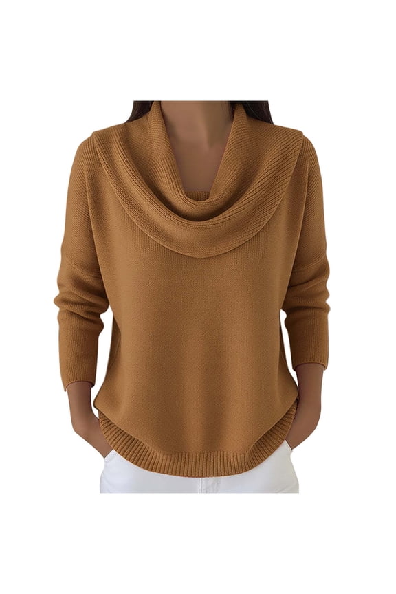 Sweaters For Women Fall Winter Long Sleeve Oversized Sweatshirt Round Neck Casual Tops Soft Comfortable Fabric Suitable For Daily Wear Work & Outdoor Activities M Womens Sweaters