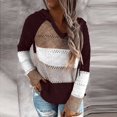 thumbnail image 1 of Sweaters for Women Long Sleeve Hooded Crochet Pullover Hoodies Casual Oversized Y2K Sweatshirts Comfy Trendy Tops Cute Workout Warm Fall Fashion Clothes Streetwear Lightweight Soft Hoodie, 1 of 4