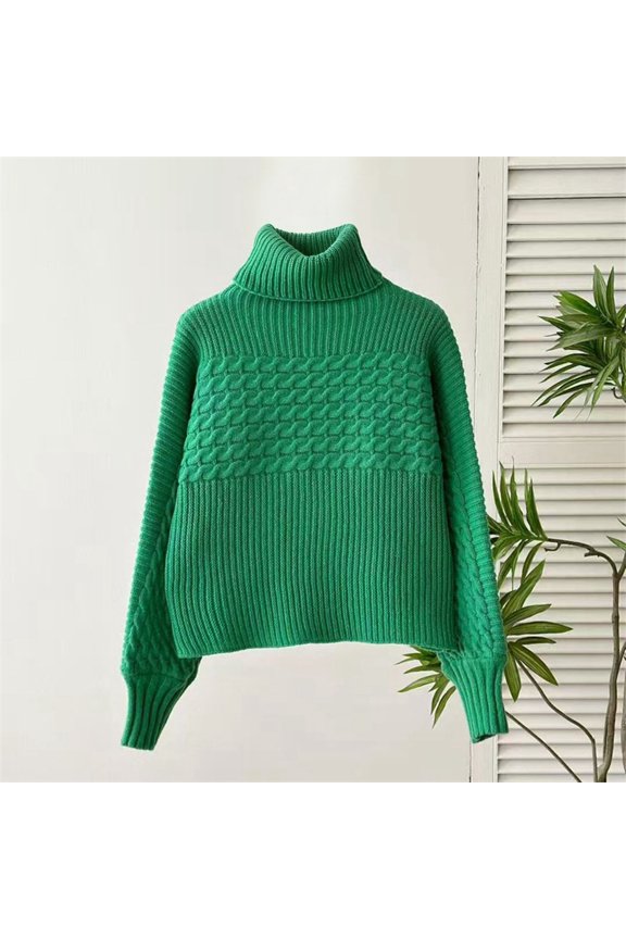 Sweaters Women Long Sleeve Turtleneck Pull Over Sweaters Light Sweaters for Women Fall Winter Sweaters Casual Outfits for Women