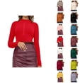 thumbnail image 1 of Sweaters for Women Oversized Cable Knit Cardigan Casual Cozy Winter Outfit Long Sleeve Knit Pullover Sweater Top With Button Detail Soft Comfortable Casual Crewneck Blouse For Everyday Wear, 1 of 8