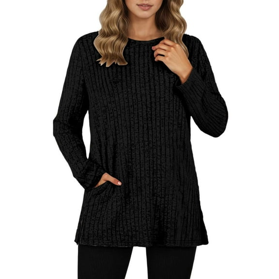 Sweaters Women Womens Pullover Long Sleeve Crew Neck Sweaters Light Sweaters Women Fall Tops Women Fall Clothes