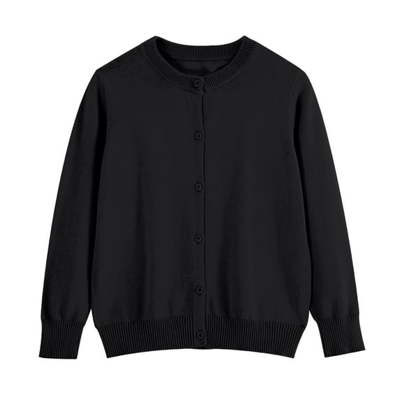 Sweaters for Girls 14-16 Kids Girls Cardigan Sweater Button Front Long Sleeve Plain Fall Coats Toddler Knit Cardigan Outfits Soft Lightweight