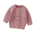 thumbnail image 1 of Sweaters for Girls Clothing 4-16 Girl's Bow Button Down Knitted Cardigan V Neck Loose Cute Crop Sweater Outwear Cardigan for Girls School Uniform, 1 of 9