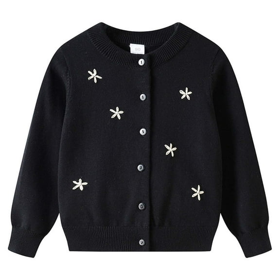 Sweaters for Girls Clothing 4-16 Girls' Cropped Long Sleeve Knitted Bolero Cardigan with Bowknot Button Closure - Kids' Shrug Sweater Jacket Outwear