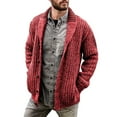 thumbnail image 1 of Sweaters for Men Cable Knit Cardigan Shawl Collar Loose Fit Long Sleeve Casual Cardigans Sweaters, 1 of 5