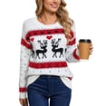 thumbnail image 1 of Sweaters for Women Trendy Ugly Christmas Sweater Crewneck Long Sleeve Knitted Pullover Sweaters Shermie, 1 of 6