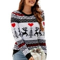 thumbnail image 1 of Sweaters for Women Trendy Ugly Christmas Sweater Crewneck Long Sleeve Knitted Pullover Sweaters Shermie, 1 of 6