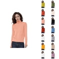 thumbnail image 1 of Sweaters for Women 2025 Fall Winter Long Sleeve Turtleneck Seamless Wool Knit Jumper Tops Womens Pullover Sweaters, 1 of 5