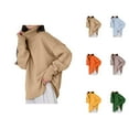thumbnail image 1 of Sweaters for Women 2025 Oversized Long Sleeve Turtleneck Fall Winter Casual Knit Jumper Top Womens Pullover Sweaters, 1 of 5