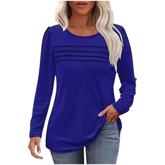 Sweaters for Women 3/4 Sleeve Shirts Crew Neck Sweatshirts
