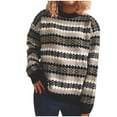 thumbnail image 1 of Sweaters for Women Casual Retro Christmas Fair Isle Crewneck Long Sleeve Print Knitted Pullover women's Tops, Tees & Blouses, 1 of 2