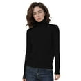 thumbnail image 1 of Sweaters for Women Fall Outfits for Women Women's Wool Seamless Sweater Turtleneck First Line Long Sleeve Knitted Pullover Tops, 1 of 4