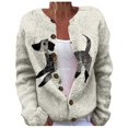 thumbnail image 1 of Sweaters for Women Fall and Winter Comfortable and resistant to pilling SuitableBlue S Womens Sweaters, 1 of 4