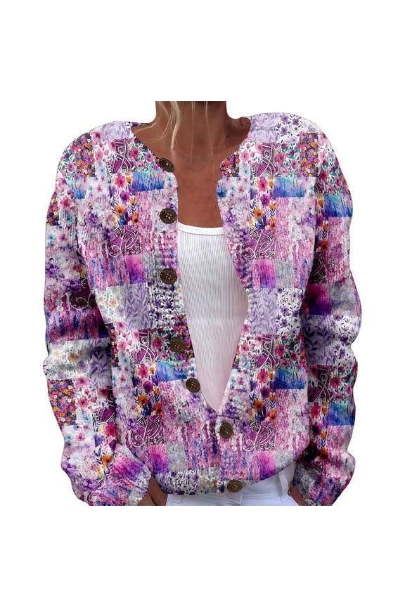 Sweaters for Women Fall and Winter Comfortable and resistant to pilling SuitableBlue XXL Womens Sweaters