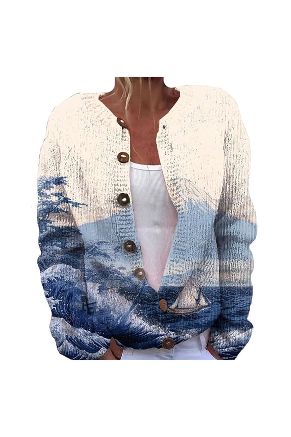 Sweaters for Women Fall and Winter Comfortable and resistant to pilling SuitableBrown L Womens Sweaters