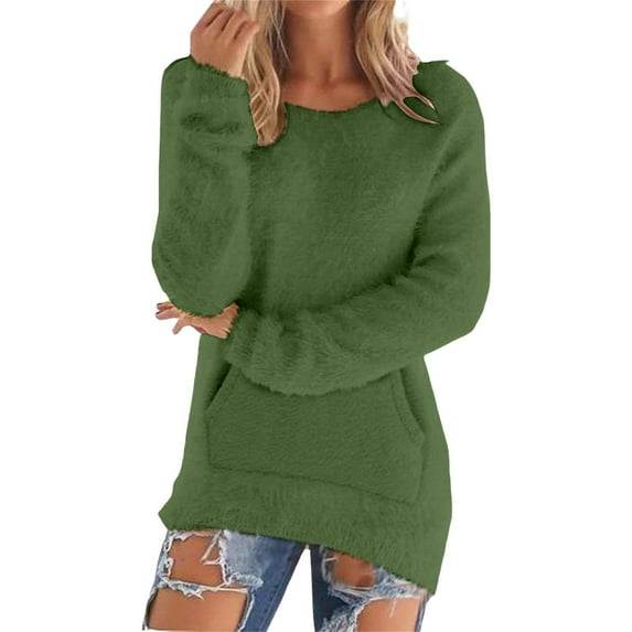 Sweaters for Women Fall and Winter Comfortable and resistant to pilling SuitableGreen XL Womens Sweaters
