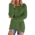 thumbnail image 1 of Sweaters for Women Fall and Winter Comfortable and resistant to pilling SuitableGreen XXXXL Womens Sweaters, 1 of 5