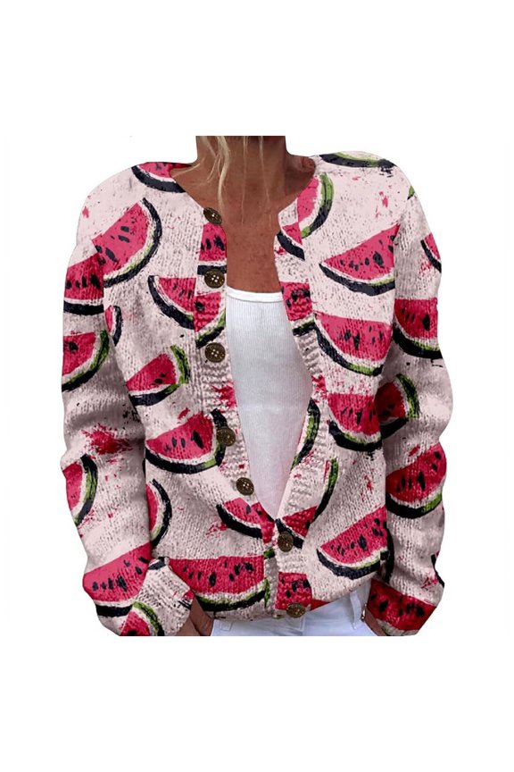 Sweaters for Women Fall and Winter Comfortable and resistant to pilling SuitableRed L Womens Sweaters