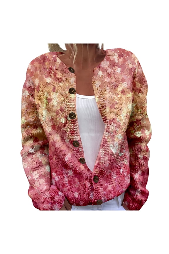 Sweaters for Women Fall and Winter Comfortable and resistant to pilling SuitableRed M Womens Sweaters