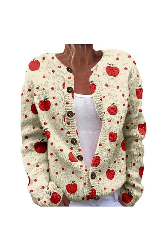 Sweaters for Women Fall and Winter Comfortable and resistant to pilling SuitableRed M Womens Sweaters