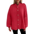 thumbnail image 1 of Sweaters for Women Fall and Winter Comfortable and resistant to pilling SuitableRed S Womens Sweaters, 1 of 4